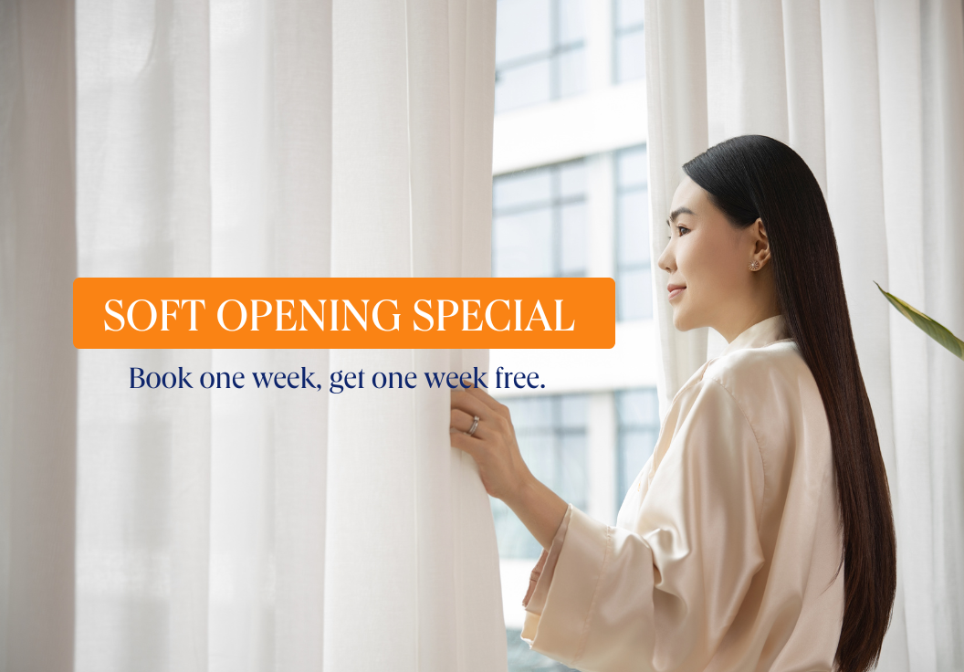 Soft Opening Special | Book one week, get one week free.
