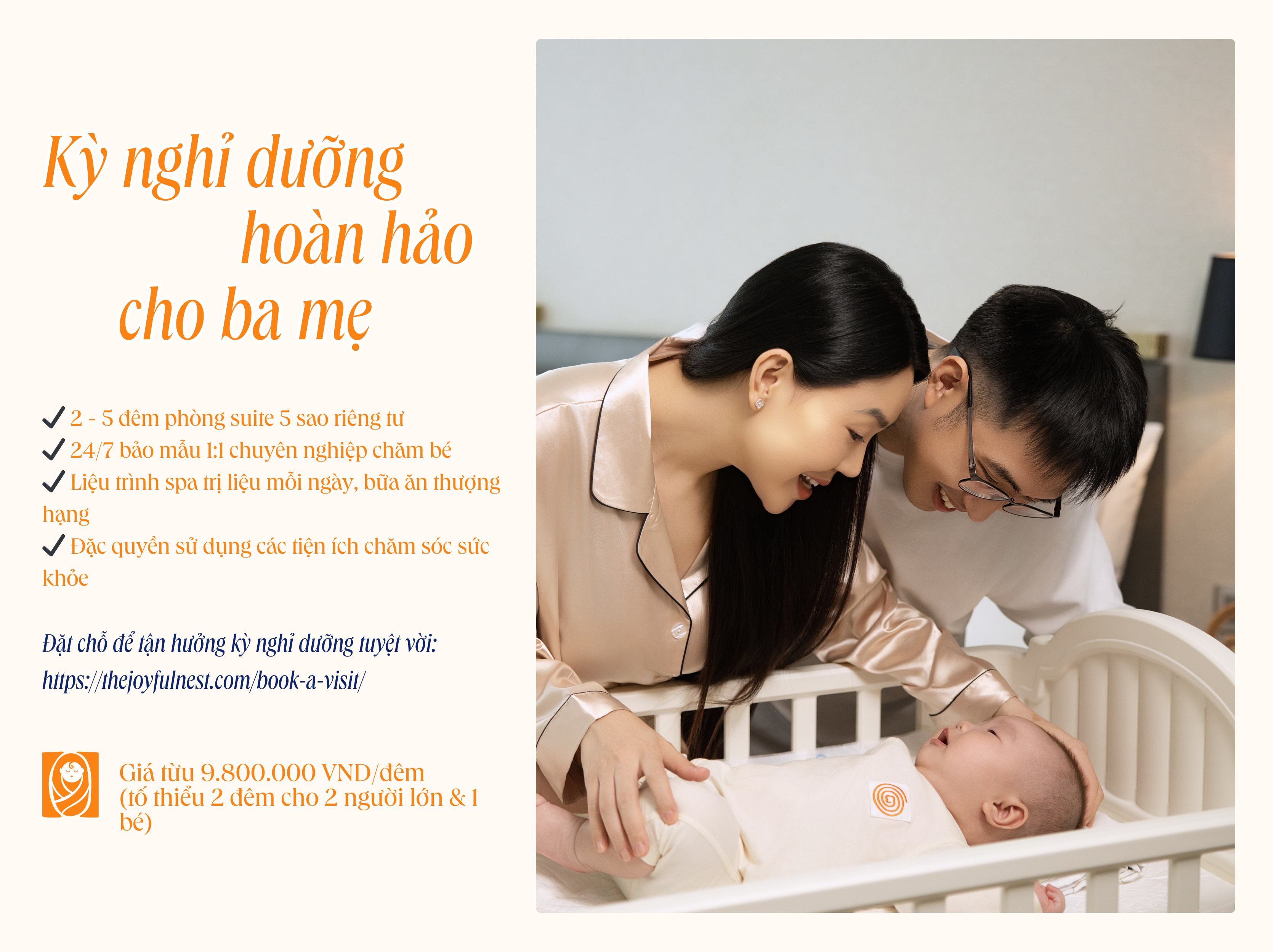 The Joyful Nest – Kỳ nghỉ dưỡng hoàn hảo cho ba mẹ