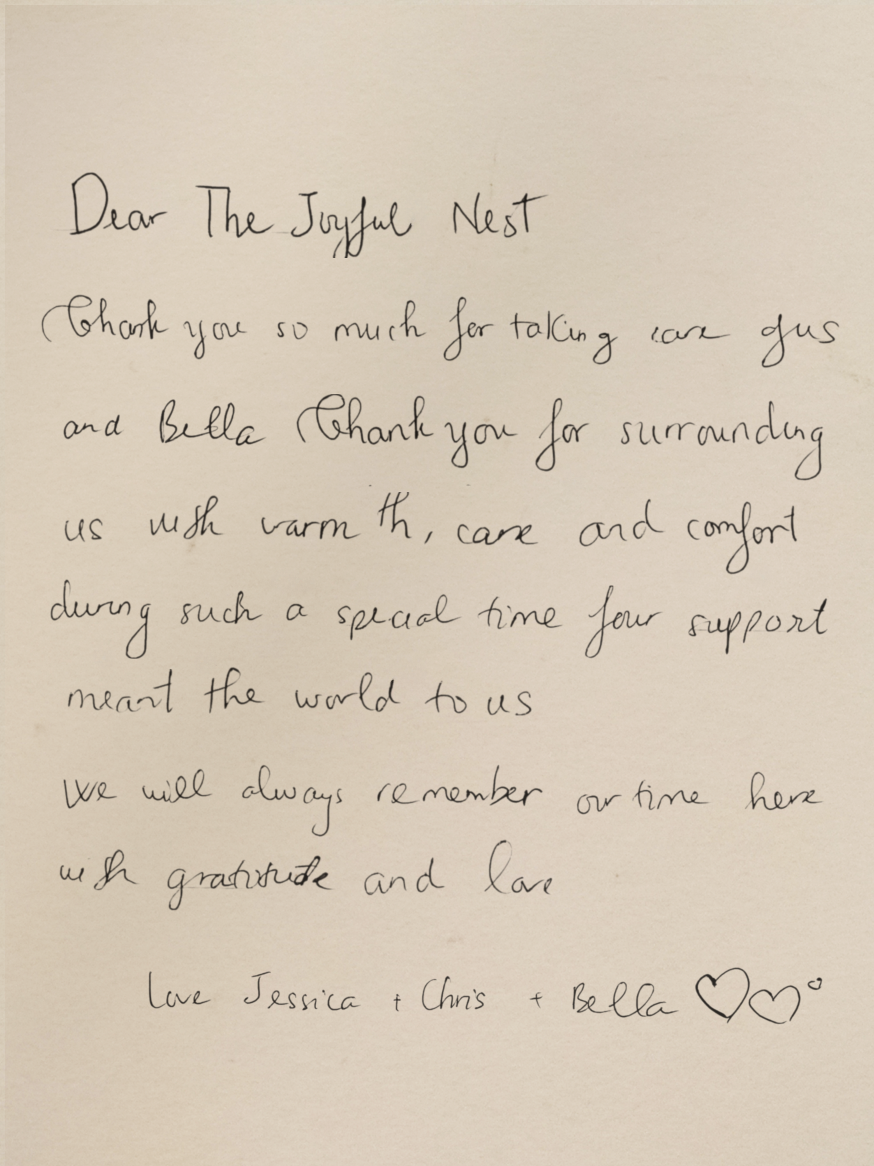 Bản sao A letter to The Joyful Nest (2) Bản sao A letter to The Joyful Nest (2)